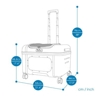 Ibiyaya Lavada Pet Transport Luggage (Phthalo Green)
