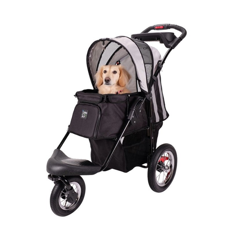 pet jogging stroller Ibiyaya Turbo Pet Jogger (Black) – Pets' Station