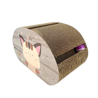 Ps Momo Cat Half Circular Scratch Board With Bell Balls