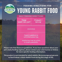 Oxbow Essentials Young Rabbit Food Dry Small Animal Food