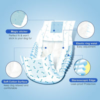 Pet Soft Disposable Male Diaper 15-33cm (xs)