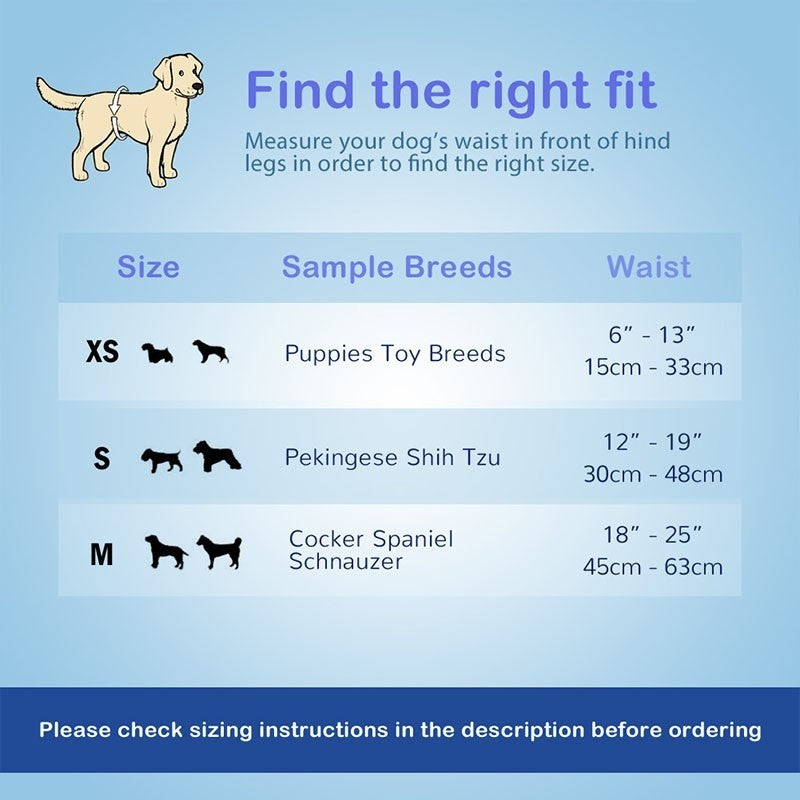 Pet Soft Disposable Male Diaper 15-33cm (xs)