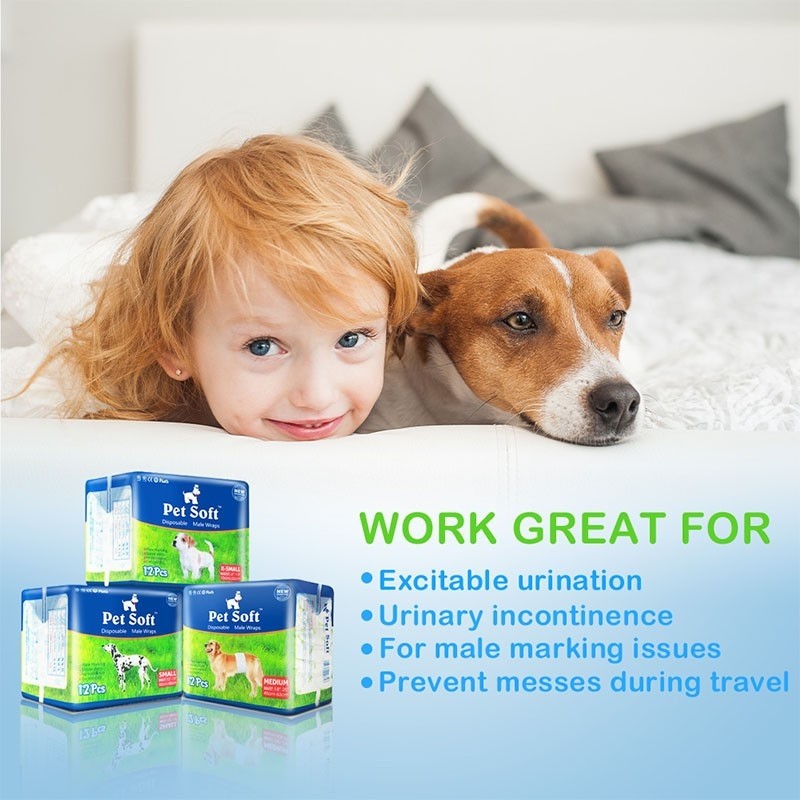 Pet soft male wraps online