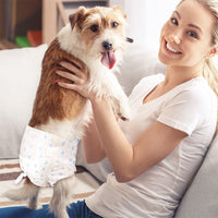 Pet Soft Pet Disposable Female Puppy Dog Diaper 22-40cm (xs) 12pcs