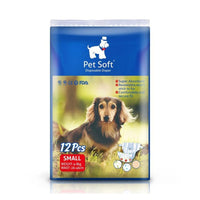 Pet Soft Pet Disposable Female Puppy Dog Diaper 26-46cm (s) 12pcs