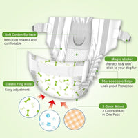 Pet Soft Pet Disposable Female Puppy Dog Diaper 26-46cm (s) 12pcs