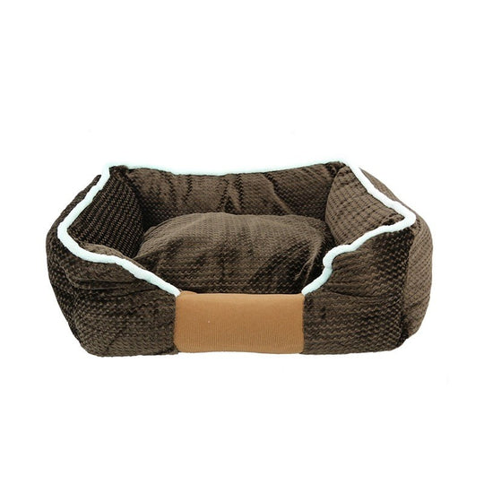 Ps Ax Square Brown Pet Bed