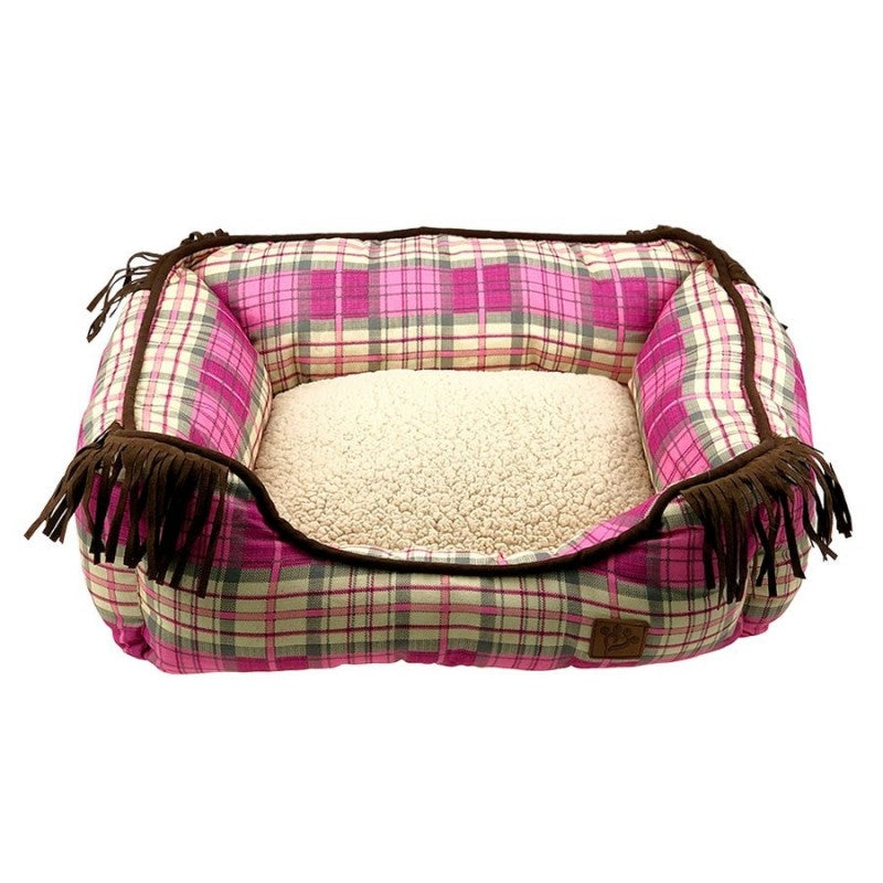 Ps Pink Checker Pet Bed