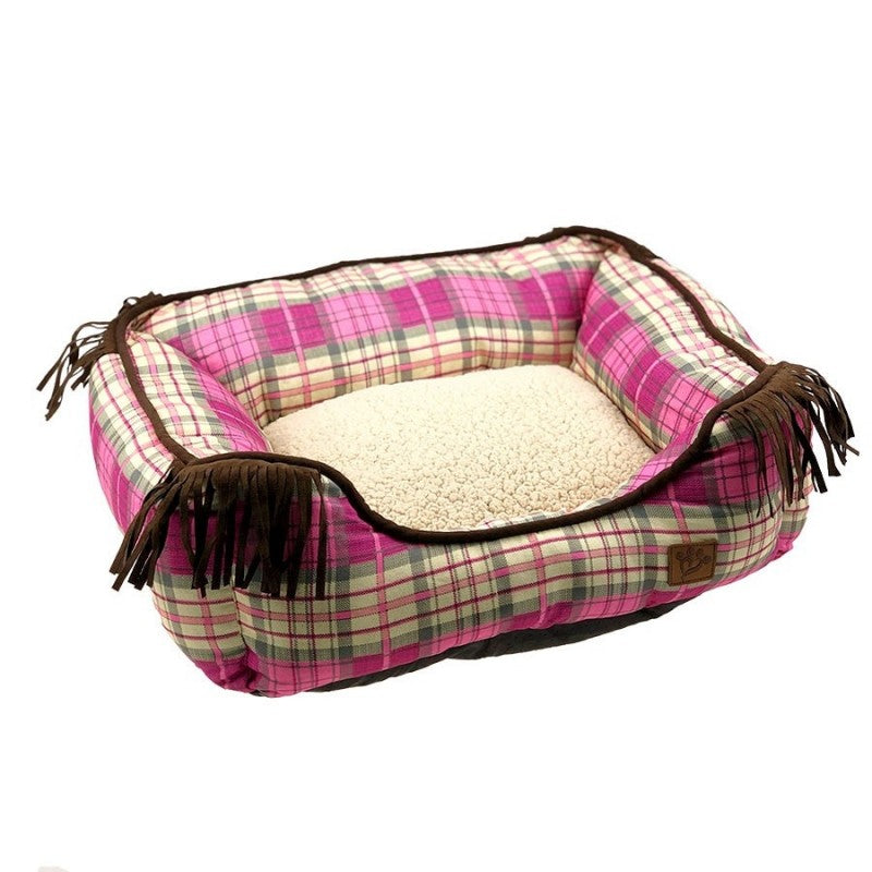 Ps Pink Checker Pet Bed