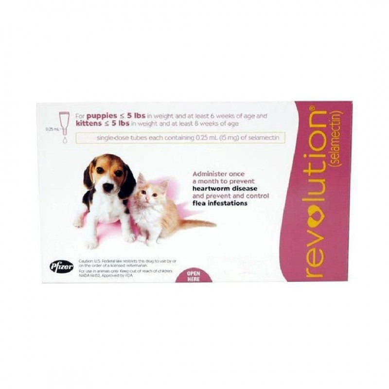 Revolution For Puppies And Kittens <2.5kg Mauve Box Pet Medication