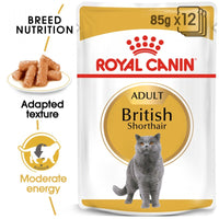 Royal Canin Feline Breed Nutrition Adult British Shorthair Pouch Cat Food