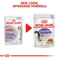 Royal Canin Feline Health Nutrition Sterilised Gravy Pouch Cat Food