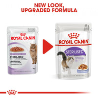 Royal Canin Feline Health Nutrition Sterilised Jelly Pouch Cat Food