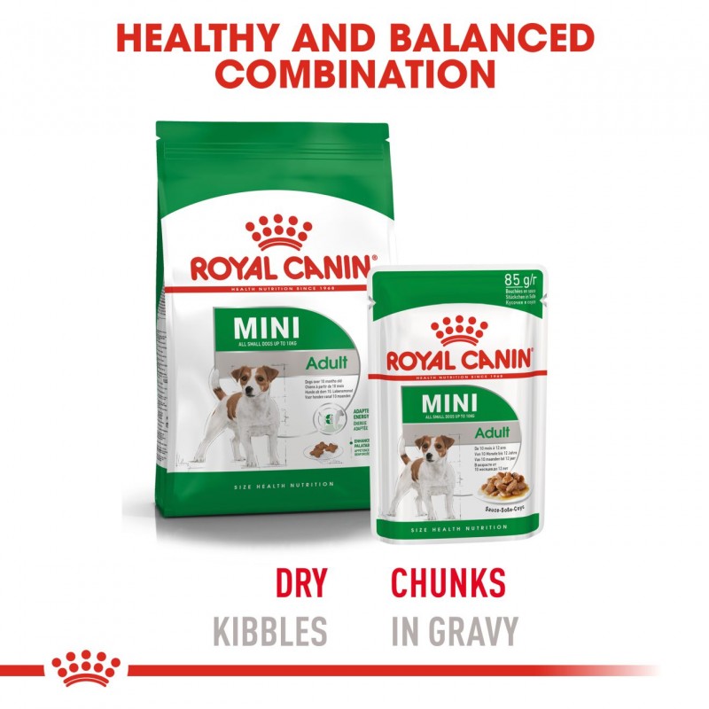 Royal Canin Size Health Nutrition Mini Adult Gravy Pouch Dog Food