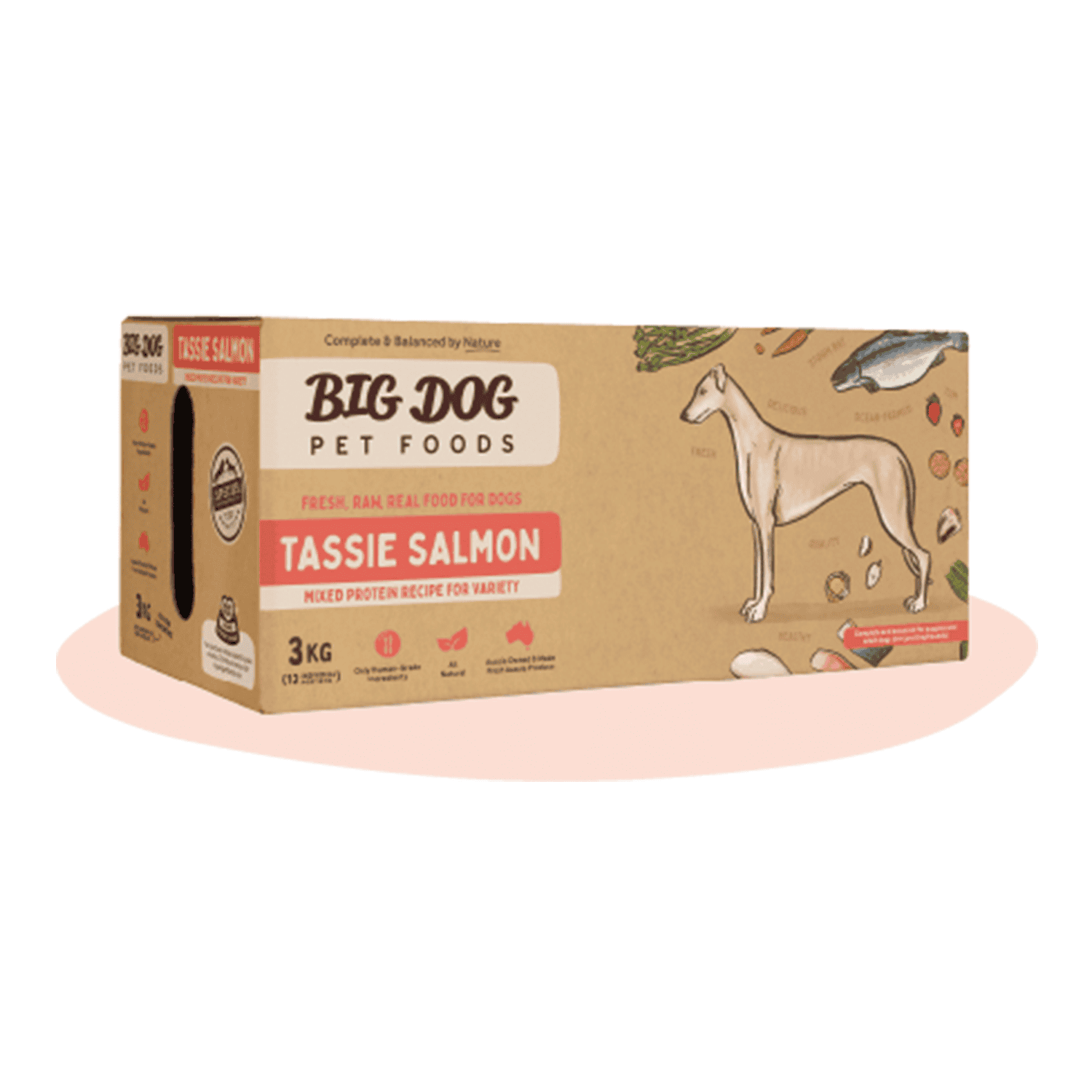 Frozen salmon for dogs best sale