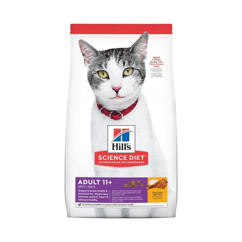 Science Diet Adult 11+ Chicken Recipe Dry Cat Food