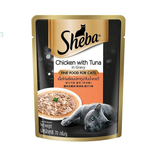 Sheba Chicken With Tuna Pouch Cat Food
