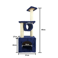 Sin Cheng 3 Tier Cat Scratching Post (Blue)
