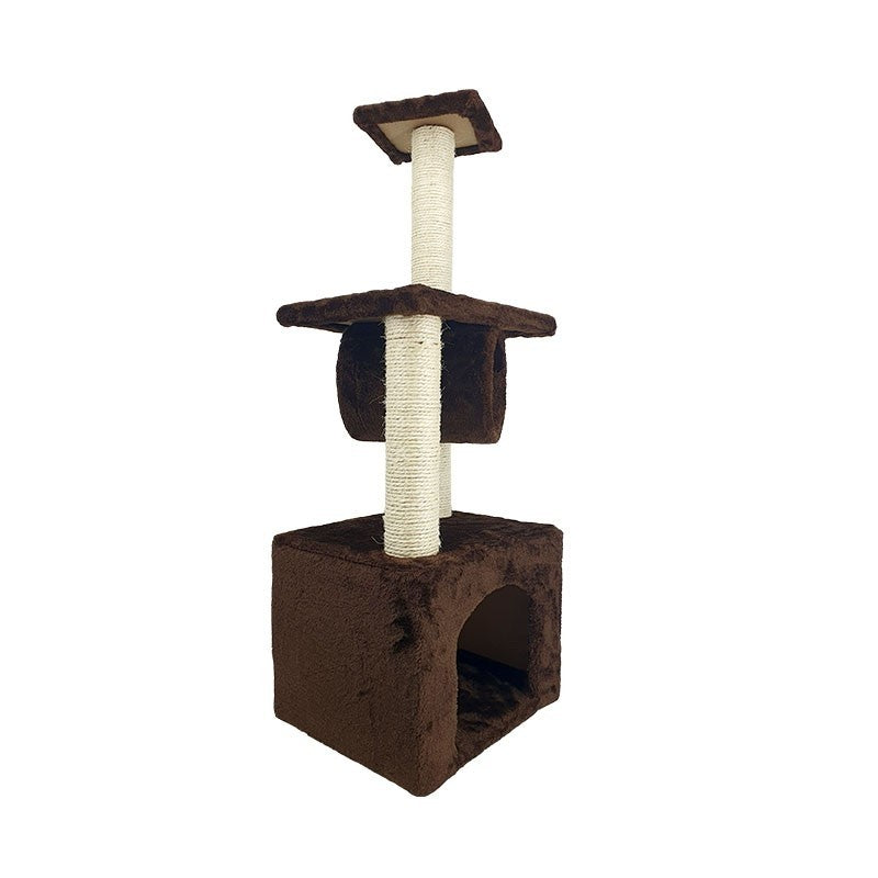 Sin Cheng 3 Tier Cat Scratching Post (Brown)