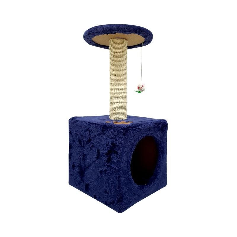 Sin Cheng Paw Printed Cat Scratching Post (Blue)
