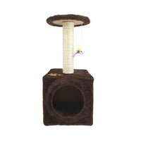 Sin Cheng Paw Printed Cat Scratching Post (Brown)