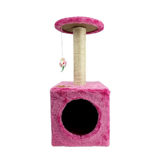 Sin Cheng Paw Printed Cat Scratching Post (Pink)
