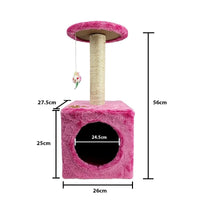 Sin Cheng Paw Printed Cat Scratching Post (Pink)