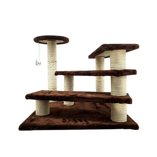Sin Cheng Stairs Cat Scratching Post (Brown)