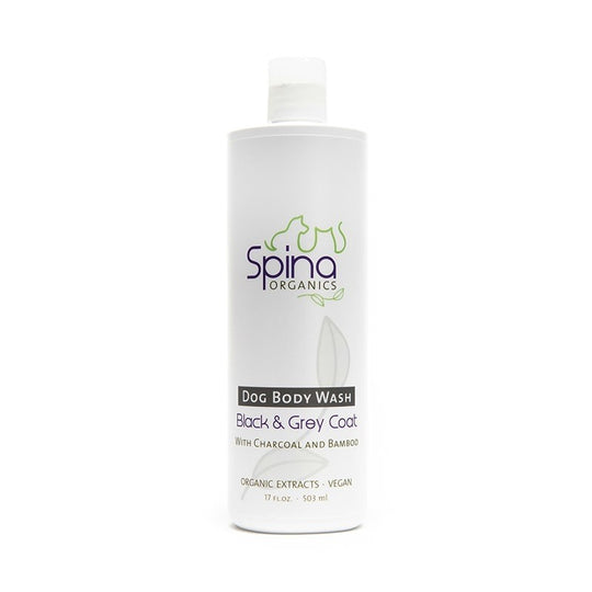 Spina Organics Black & Grey Coat Dog Body Wash