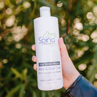 Spina Organics Black & Grey Coat Dog Body Wash