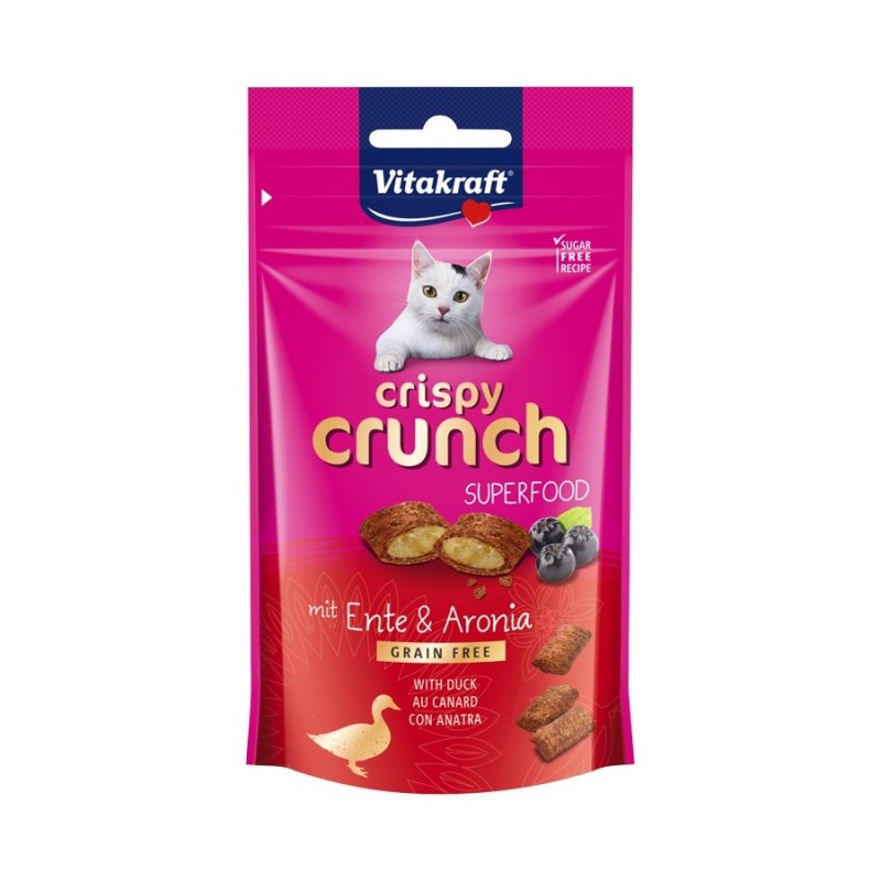 Vitakraft Crispy Crunch Superfood Duck Aronia Cat Treat