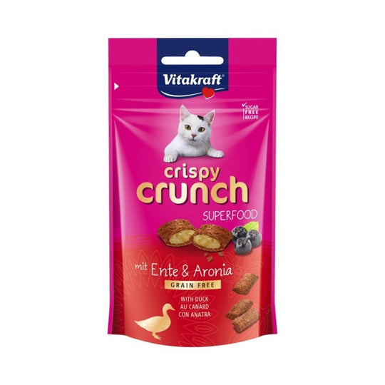Vitakraft Crispy Crunch Superfood Duck Aronia Cat Treat