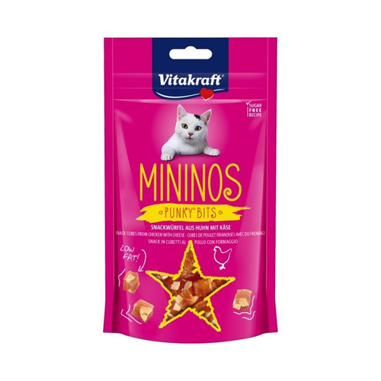 Vitakraft Mininos Punky Bits Chicken & Cheese Cat Treat