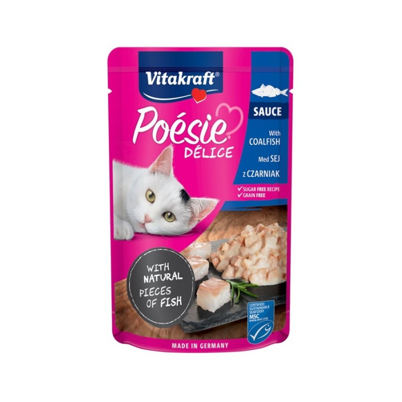 Vitakraft Poesie Deli Sauce Coalfish Wet Cat Food
