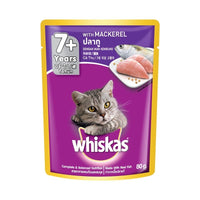 Whiskas 7+ Senior Cat Mackerel Pouch Cat Food