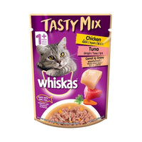 Whiskas Tasty Mix Chicken With Tuna And Carrot In Gravy Pouch Wet Cat Food 70g