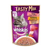 Whiskas Tasty Mix Tuna And Kanikama With Carrot In Gravy Pouch Wet Cat Food 70g